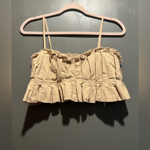 Free People Tops - Free People Tan Crop Top